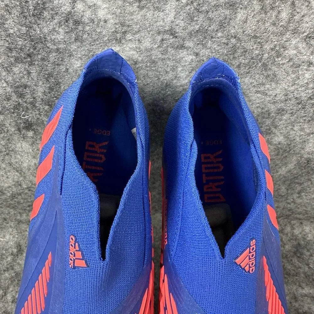Adidas Predator Edge+ FG Laceless Soccer Cleats Mens Size 11.5 Blue Turbo GZ9002